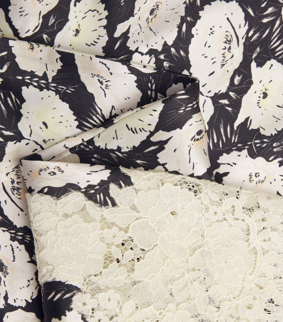 DÔEN Multi Silk Elowette Midi Skirt