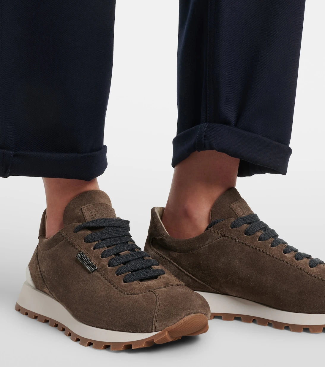 Brunello Cucinelli - Monili suede sneakers