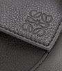 LOEWE Grey Mini Leather Puzzle Edge Top-Handle Bag
