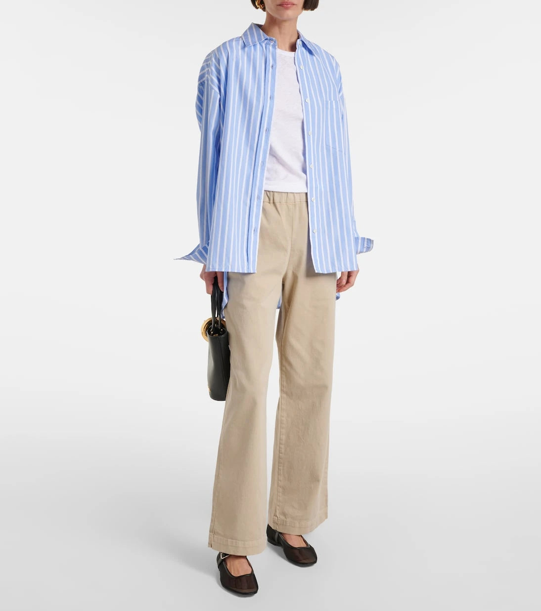 Velvet - Naya cotton-blend twill straight pants