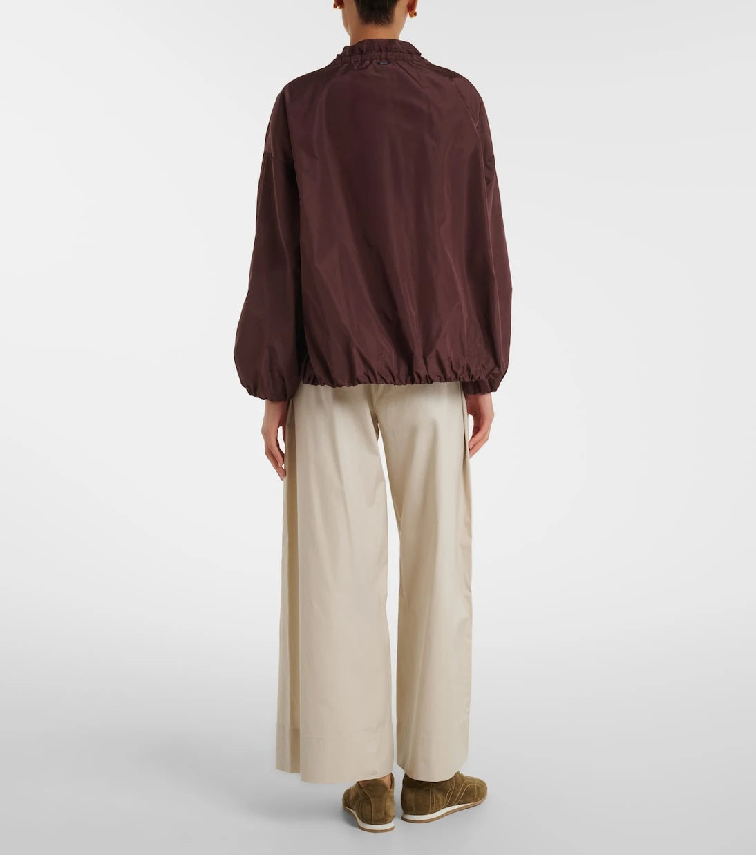 'S Max Mara - Cotton poplin wide-leg pants