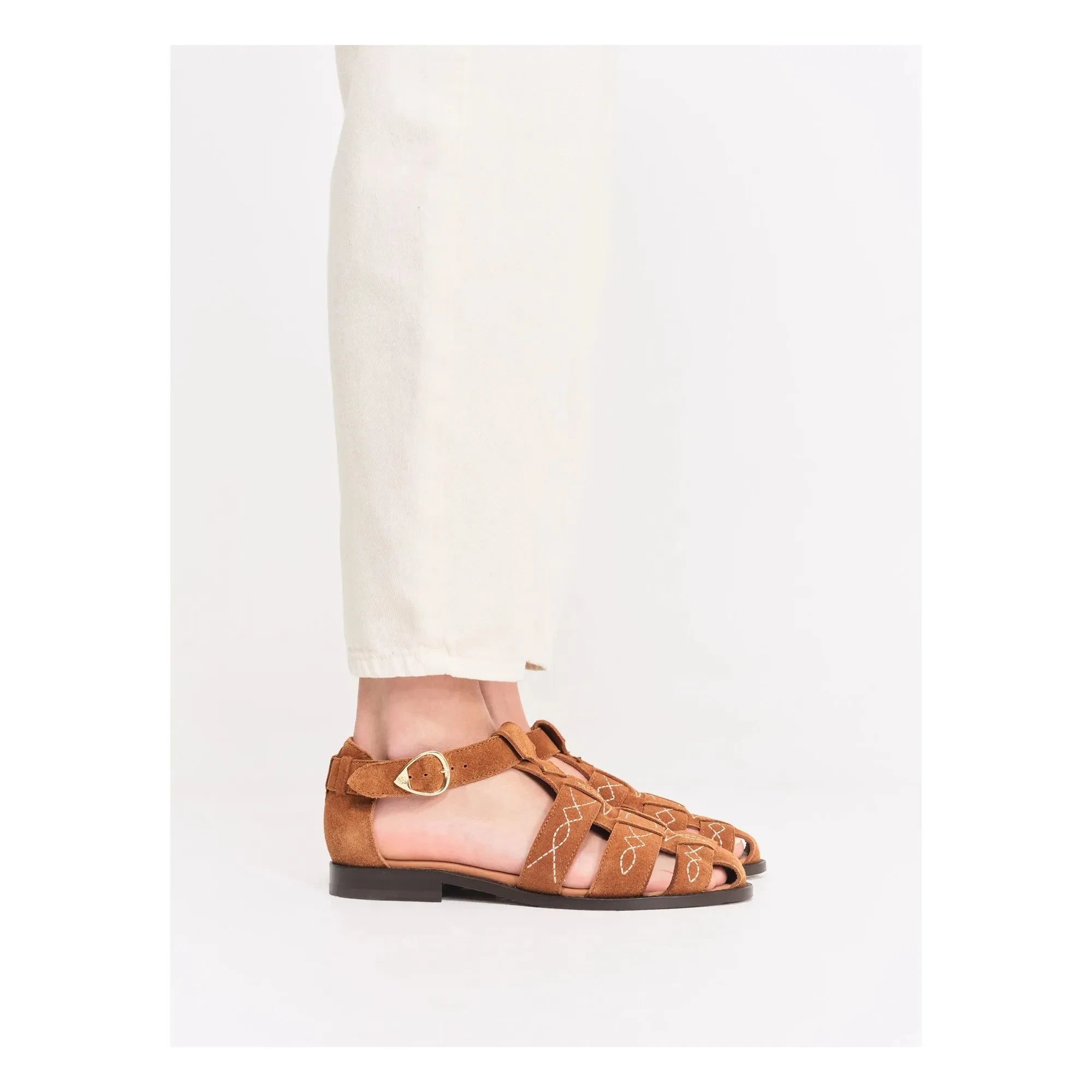 Socque Paris - Fishermans Ponza Daim | Camel