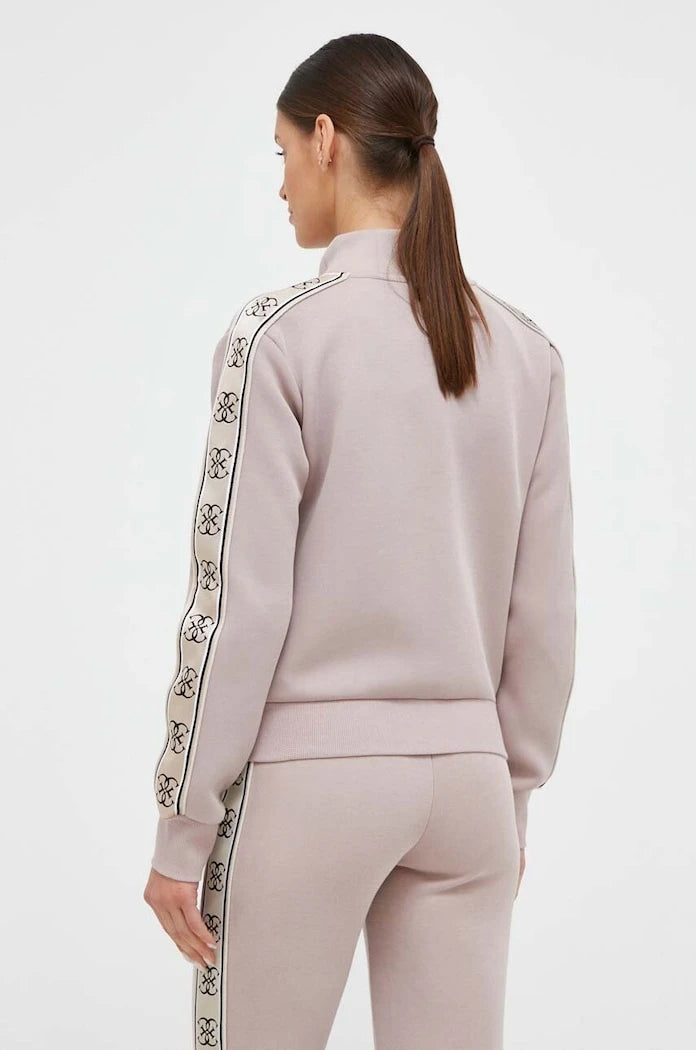 Guess fermuarlı kadın pamuklu sweatshirt BRITNEY