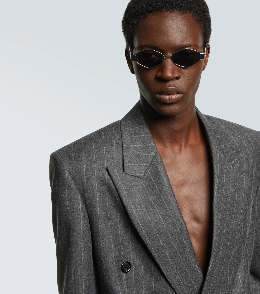 Celine Eyewear - Triomphe Metal 02 hexagonal sunglasses