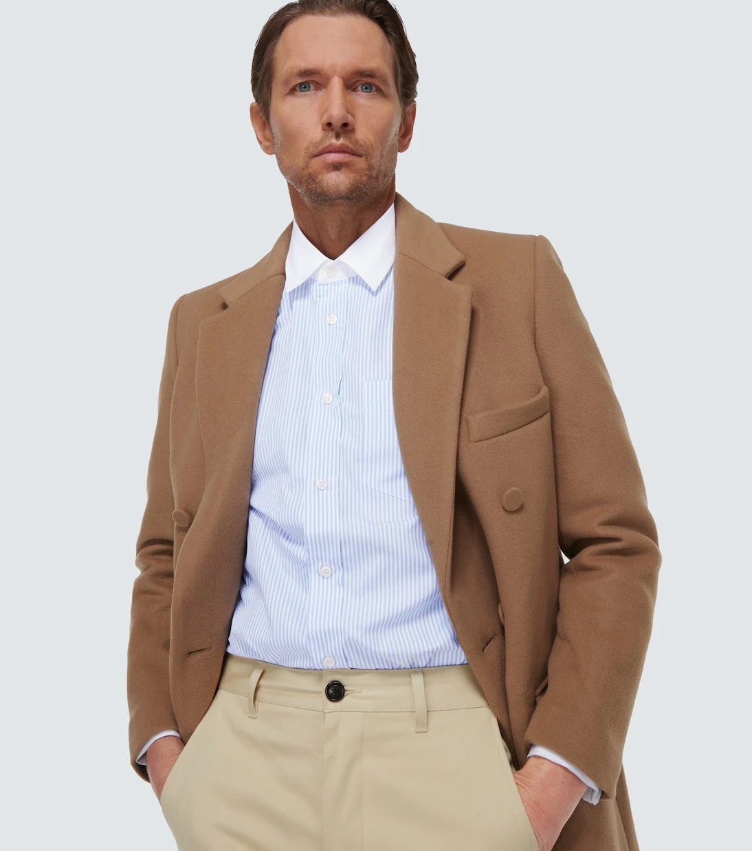 Winnie New York - Striped cotton poplin shirt