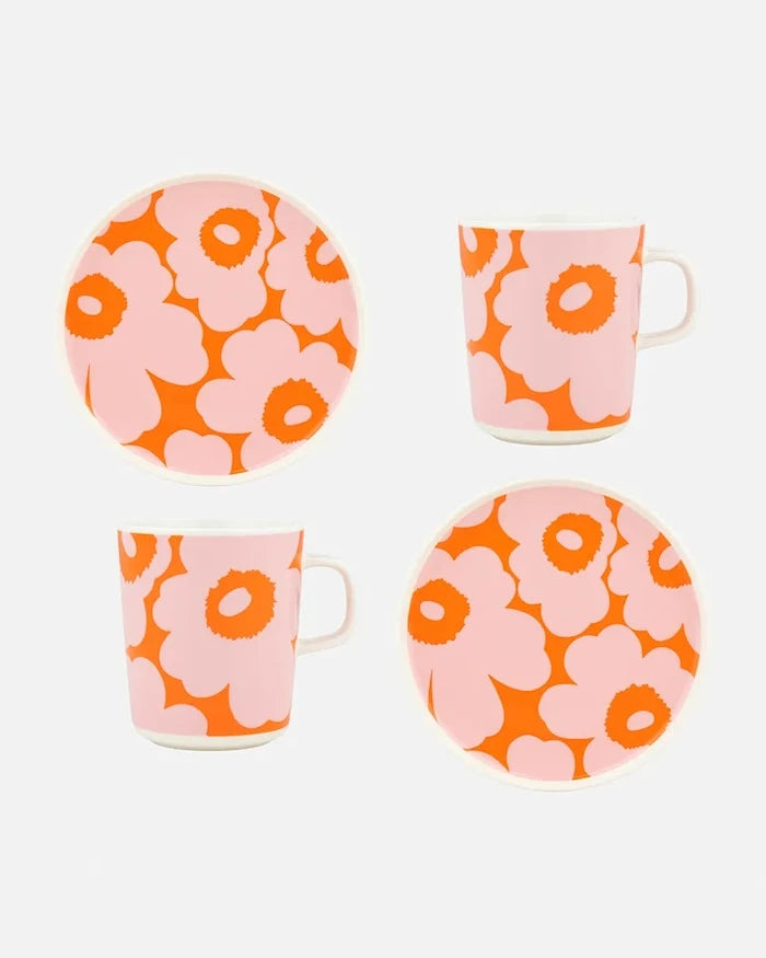 Marimekko taş seramikten kahvaltı seti