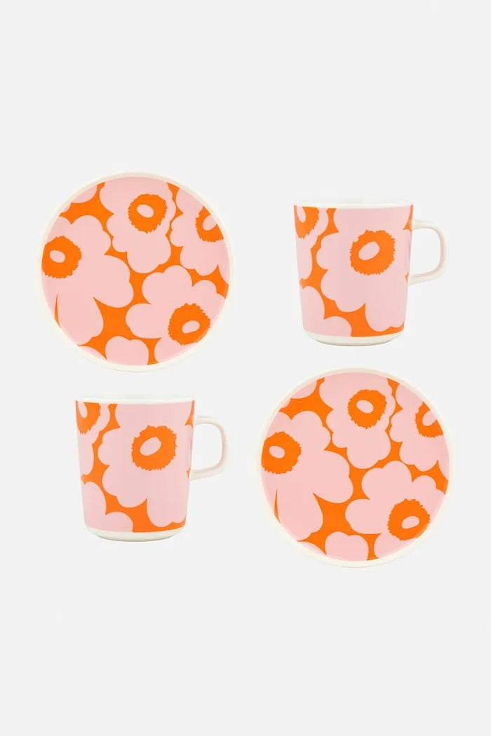 Marimekko taş seramikten kahvaltı seti