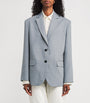 ANINE BING Blue Quinn Single-Breasted Blazer