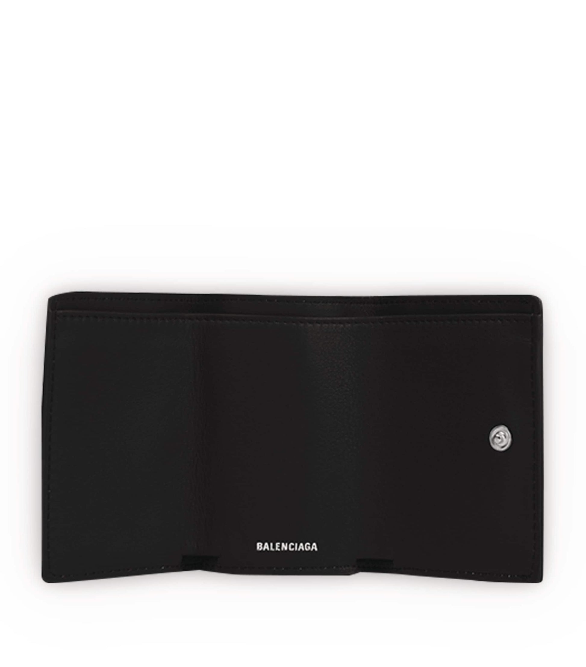 Balenciaga Black Mini Leather Papier Wallet