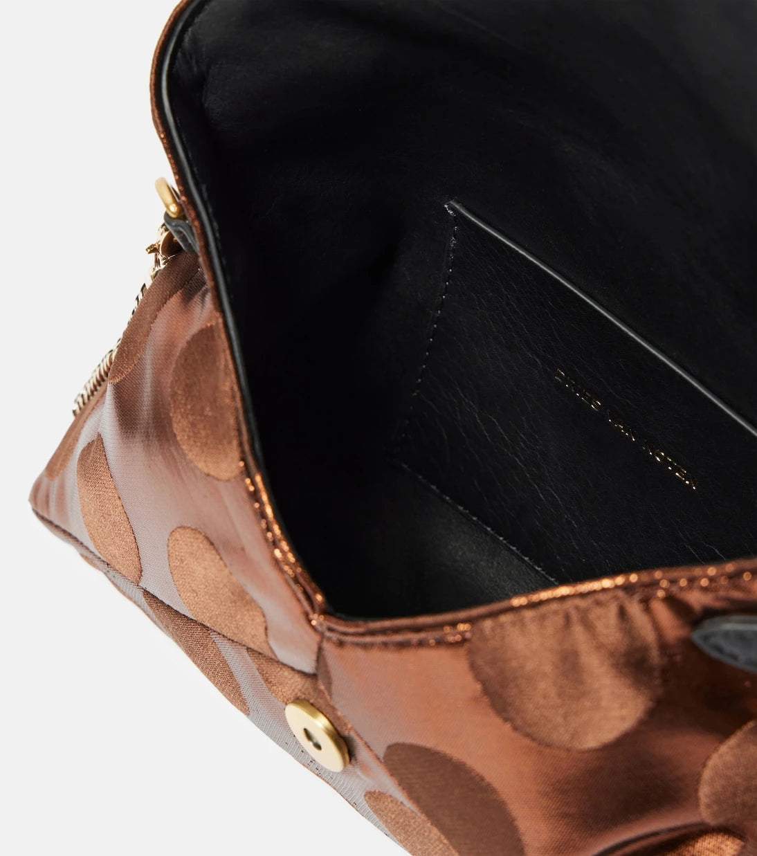 Dries Van Noten - Polka-dot metallic clutch