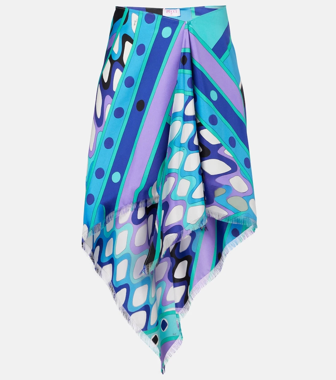 Pucci - Vivara silk twill midi skirt