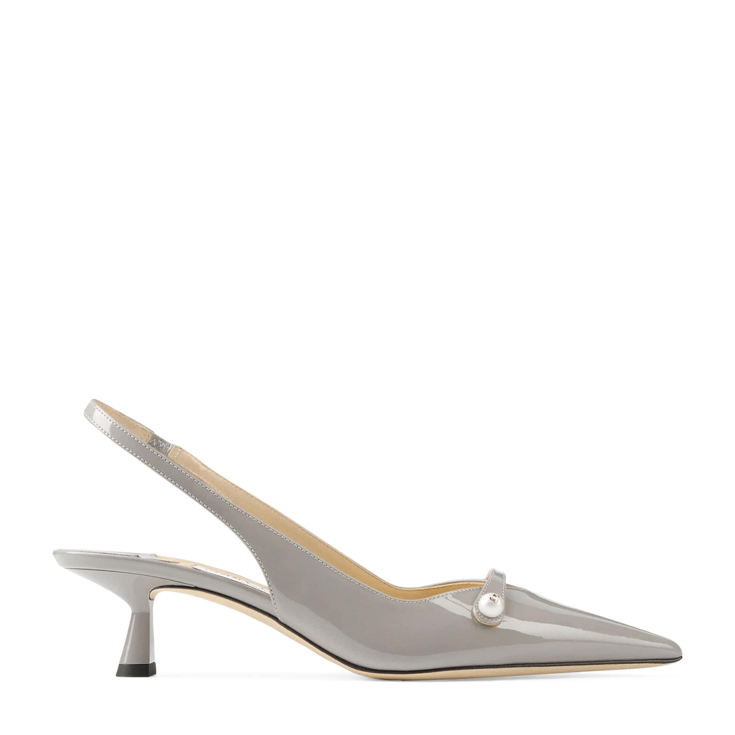 Jimmy Choo Amita 45 Leather Slingback Pumps