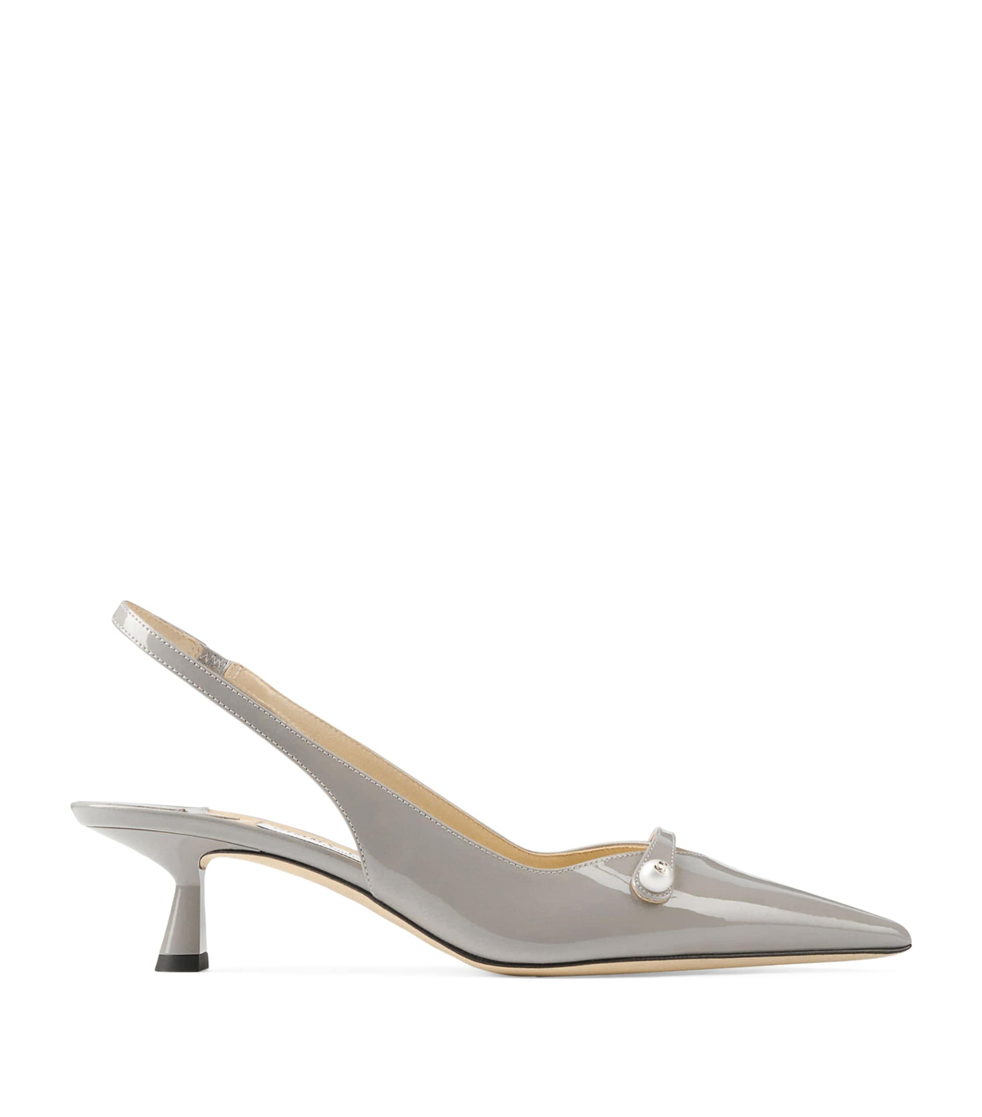 Jimmy Choo Amita 45 Leather Slingback Pumps