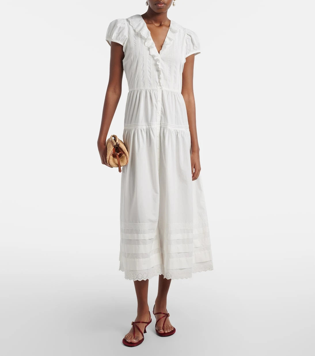 Dôen - Eliette cotton midi dress