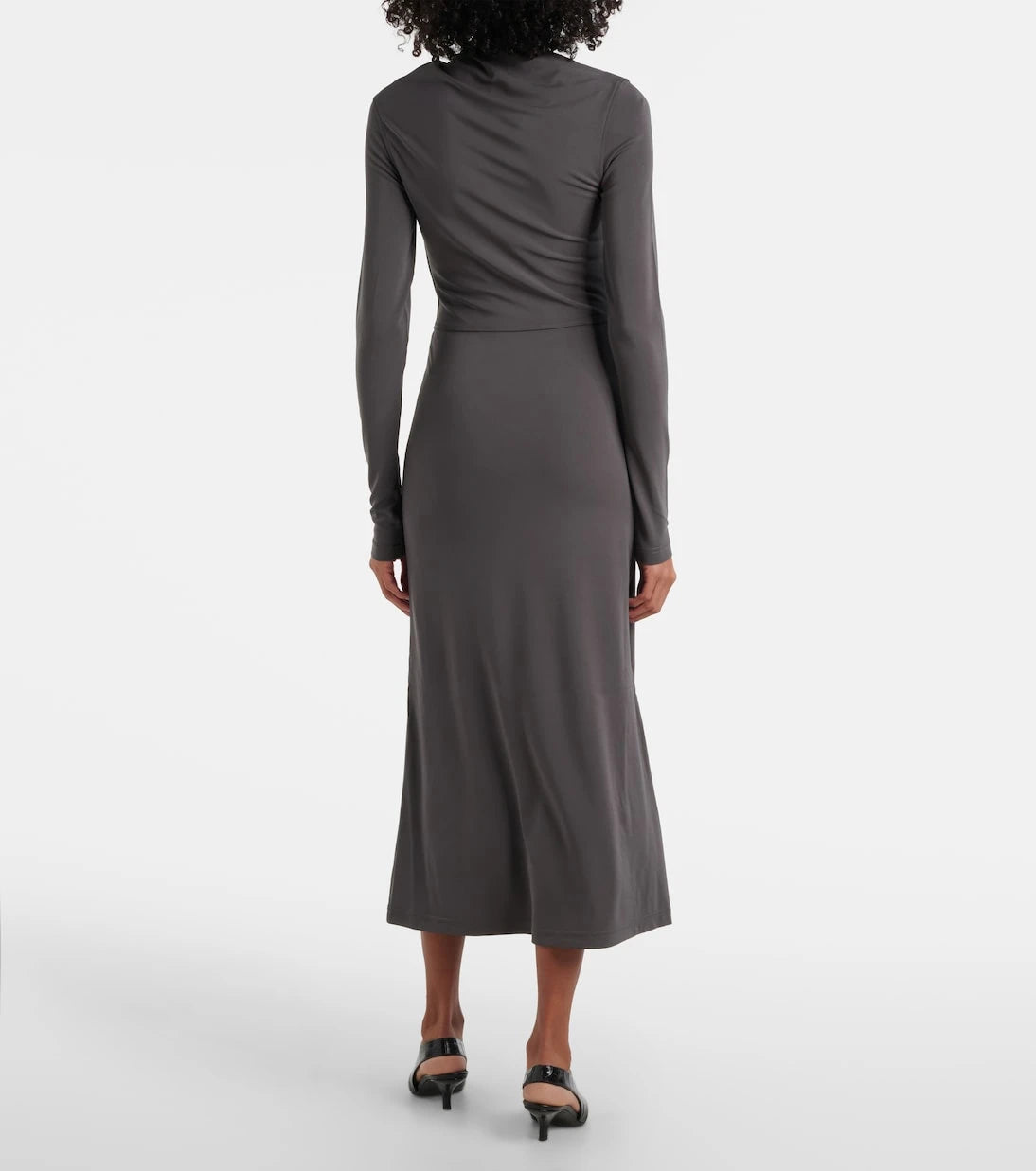 Toteme - Draped jersey midi dress