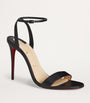 Christian Louboutin Black Loubigirl Nappa Leather Heeled Sandals 100