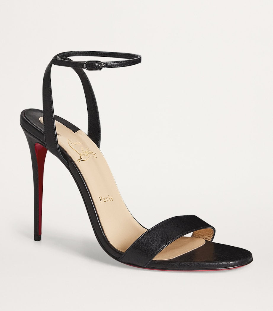 Christian Louboutin Black Loubigirl Nappa Leather Heeled Sandals 100
