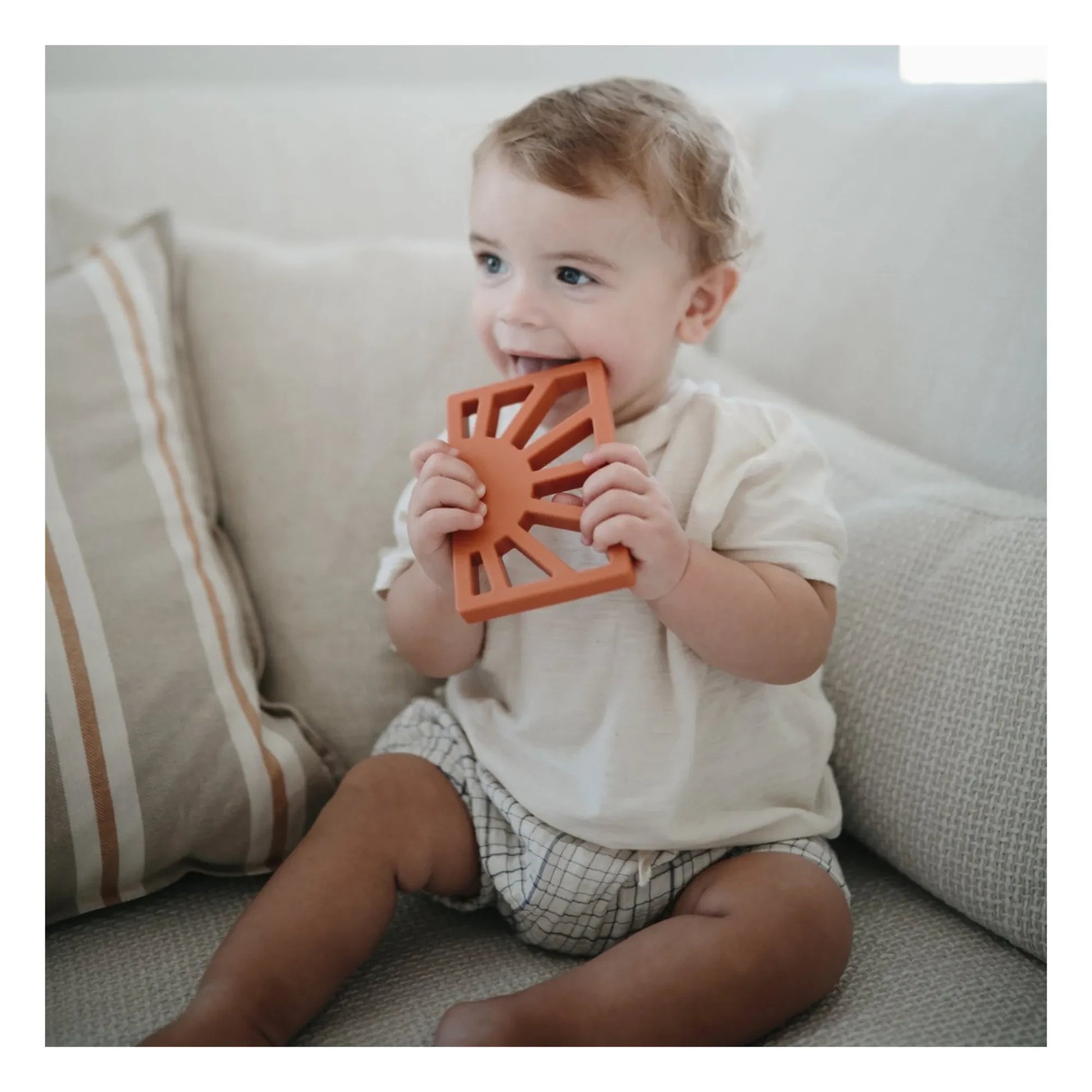 Mushie - Silicone Teething Toy | Terracotta