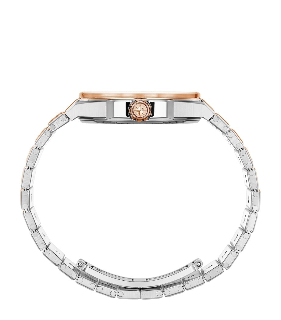 Rose Gold, Stainless Steel and Diamond Alpine Eagle Watch 33mm