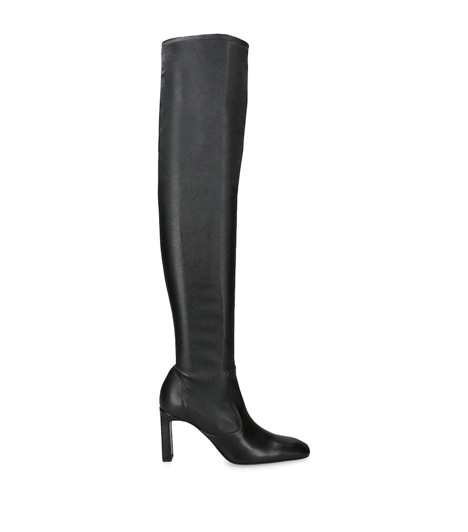 Toteme Black Nappa Over-The-Knee Boots 85