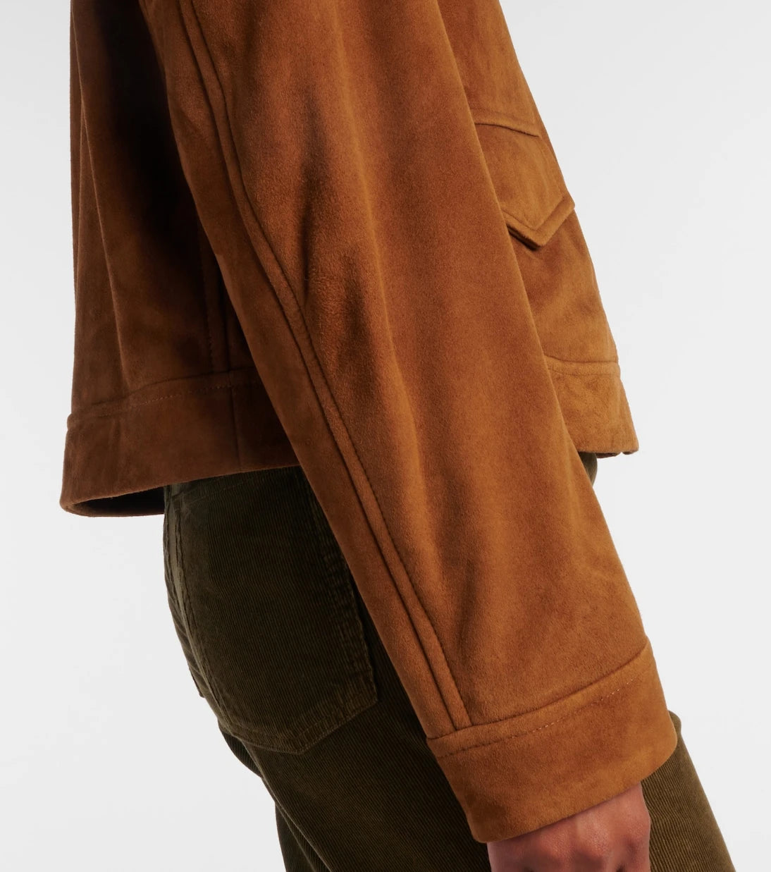 Nour Hammour - Vanves suede bomber jacket