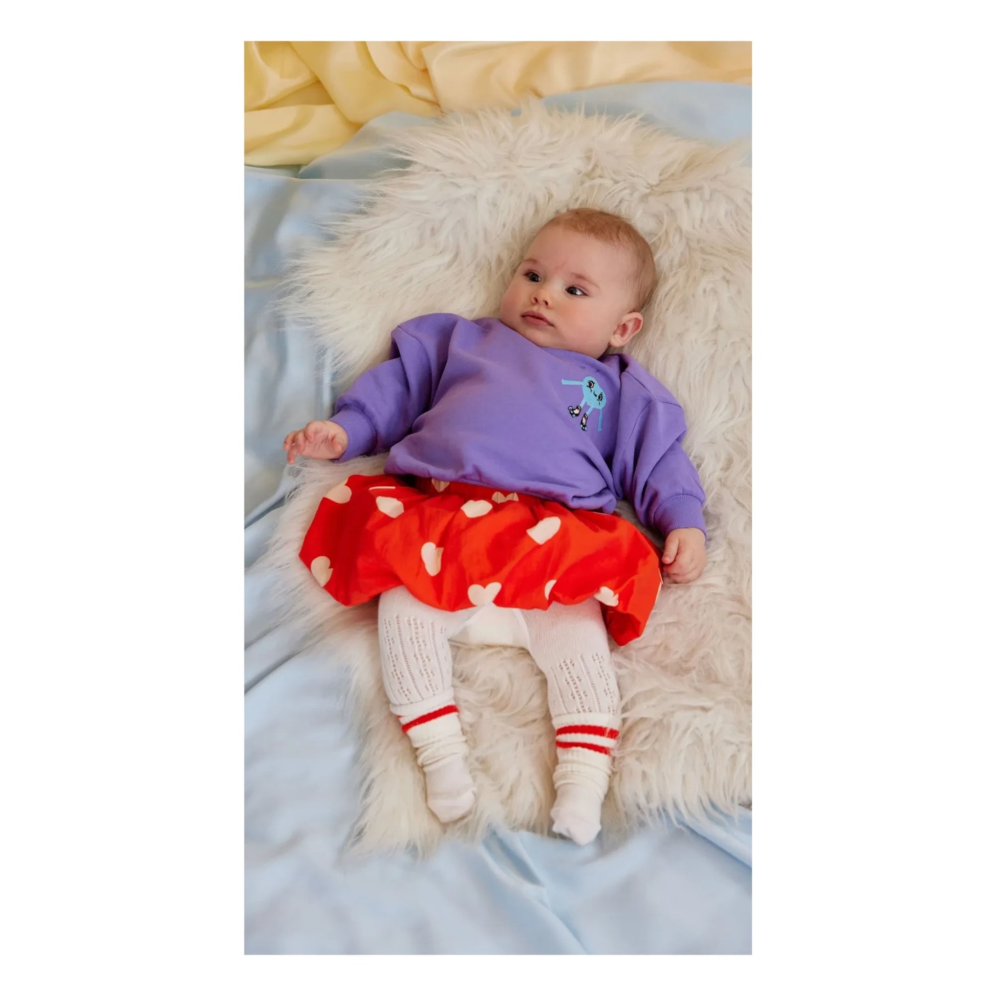 Mini Rodini - Sweat Heart Organic Cotton | Purple