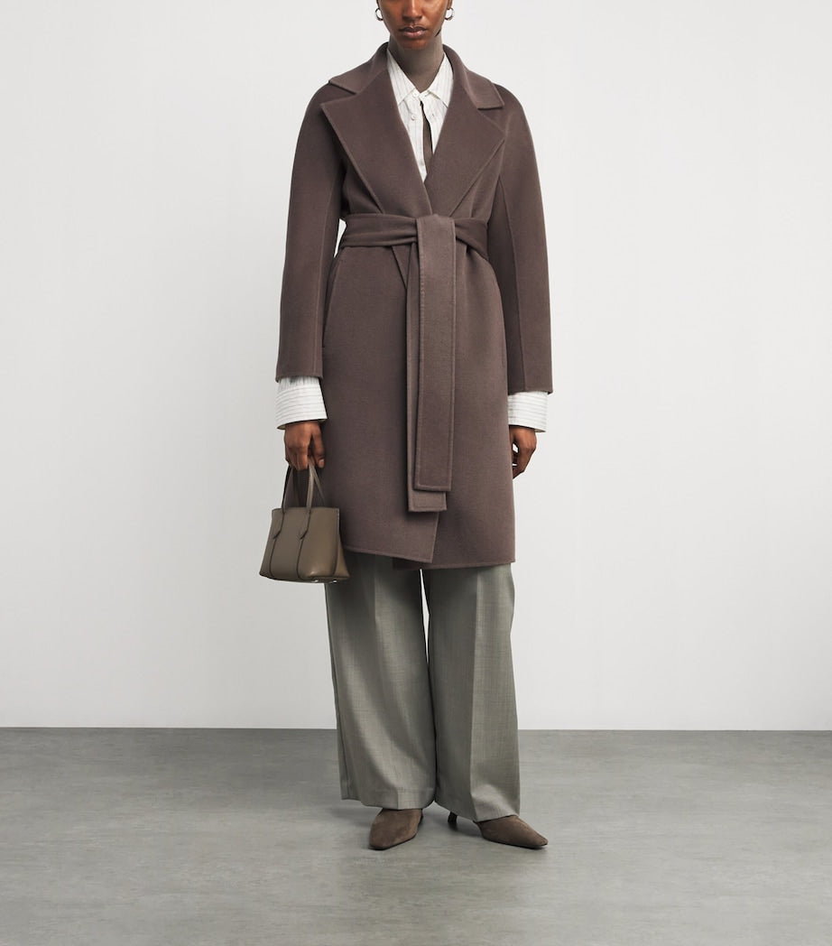 Joseph Brown Wool-Cashmere Costa Coat
