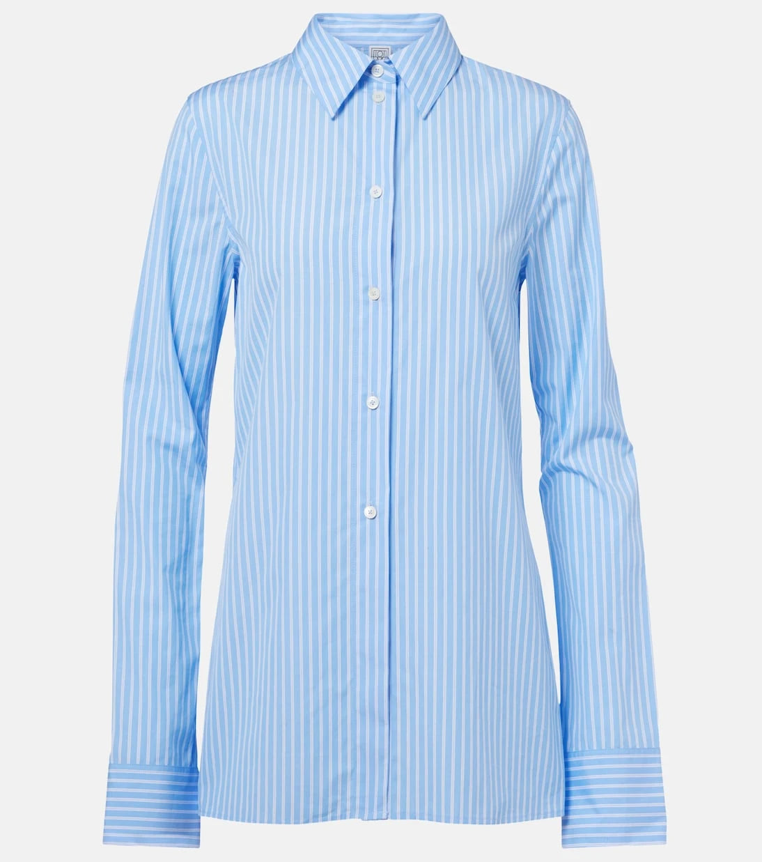 Toteme - Striped cotton poplin shirt