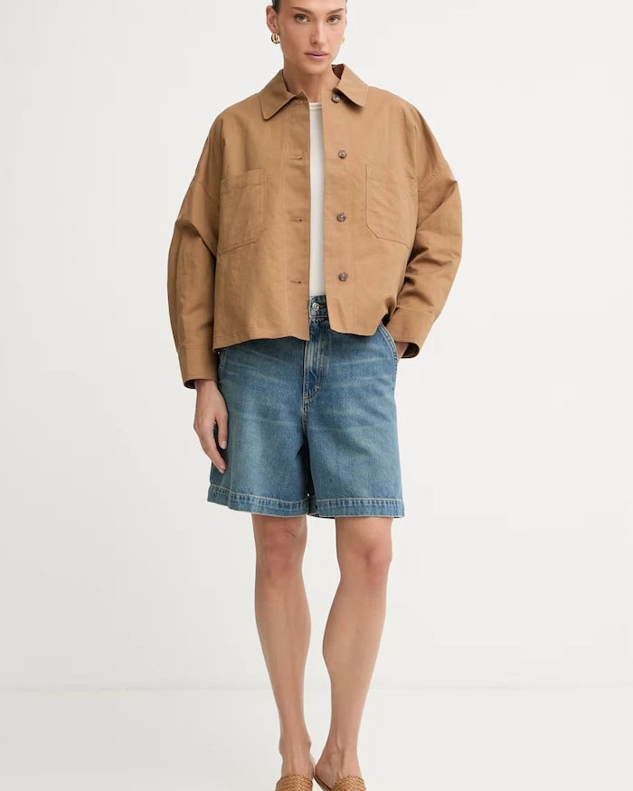 Weekend Max Mara яке тип риза дамско с лен VETTURA