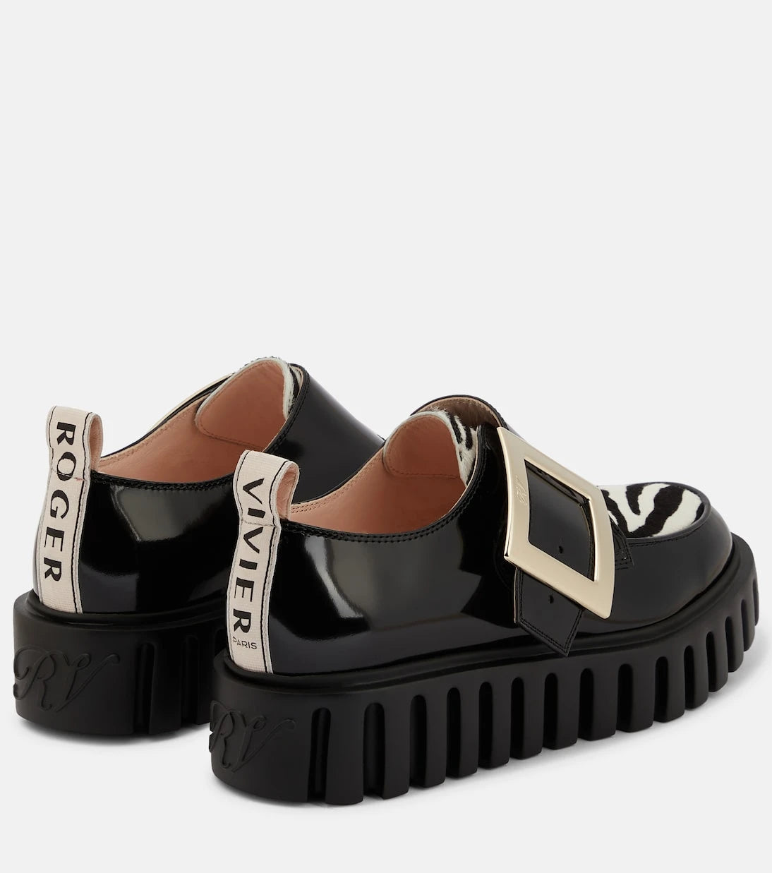 Roger Vivier - Viv' Go-Thick patent leather platform loafers