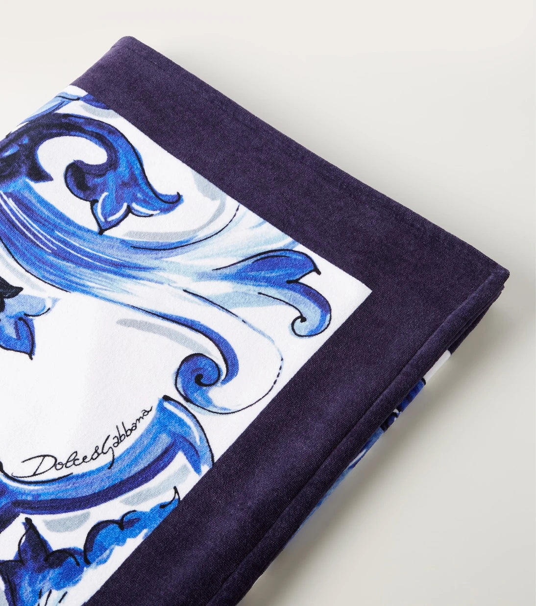Dolce&Gabbana Casa - Majolica cotton terry beach towel
