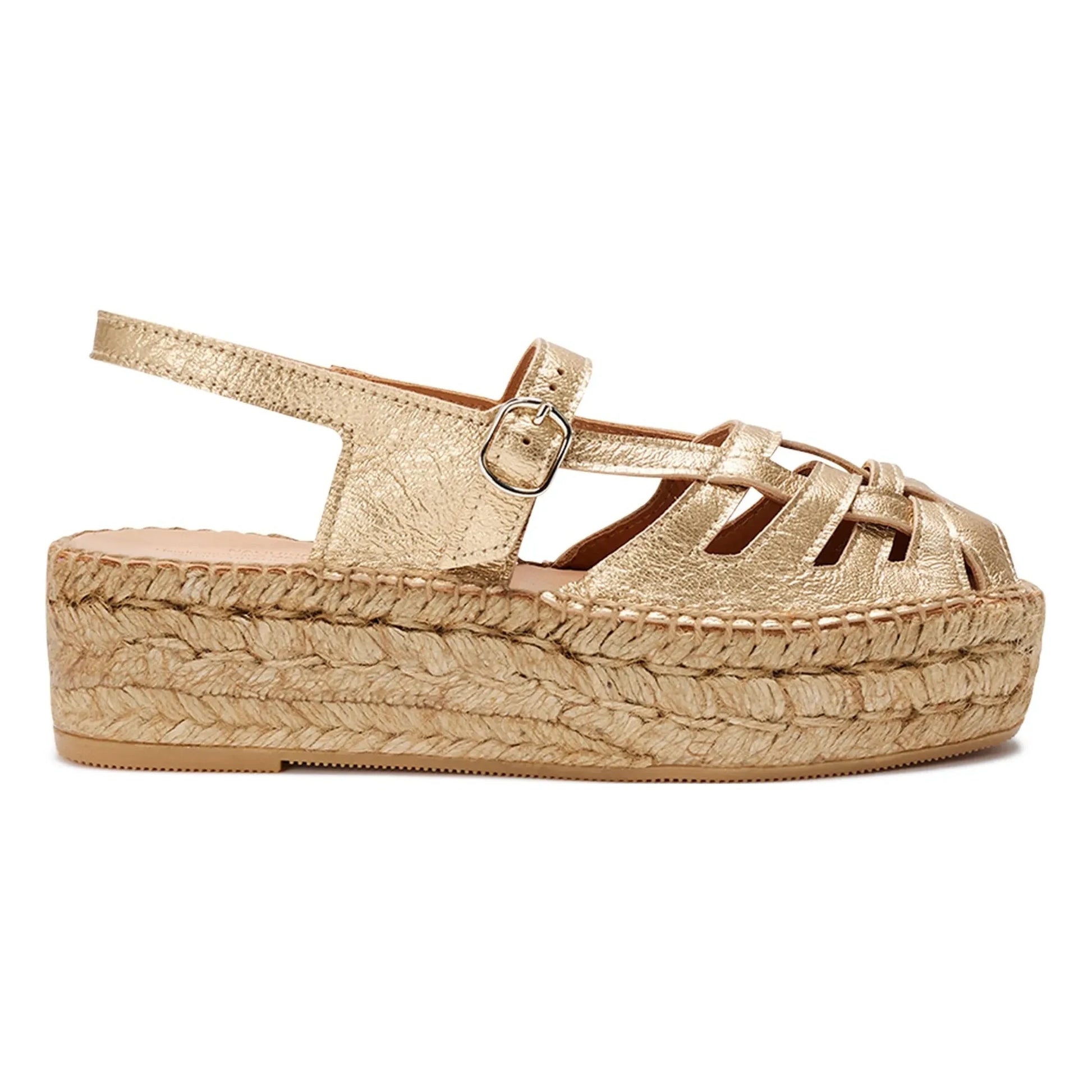 Naguisa - Thalis Espadrilles Metallic | Gold