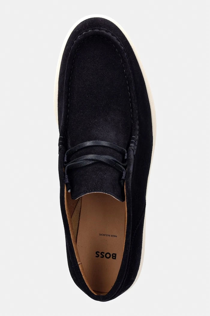 BOSS половинки обувки мъжки от велур Sienne