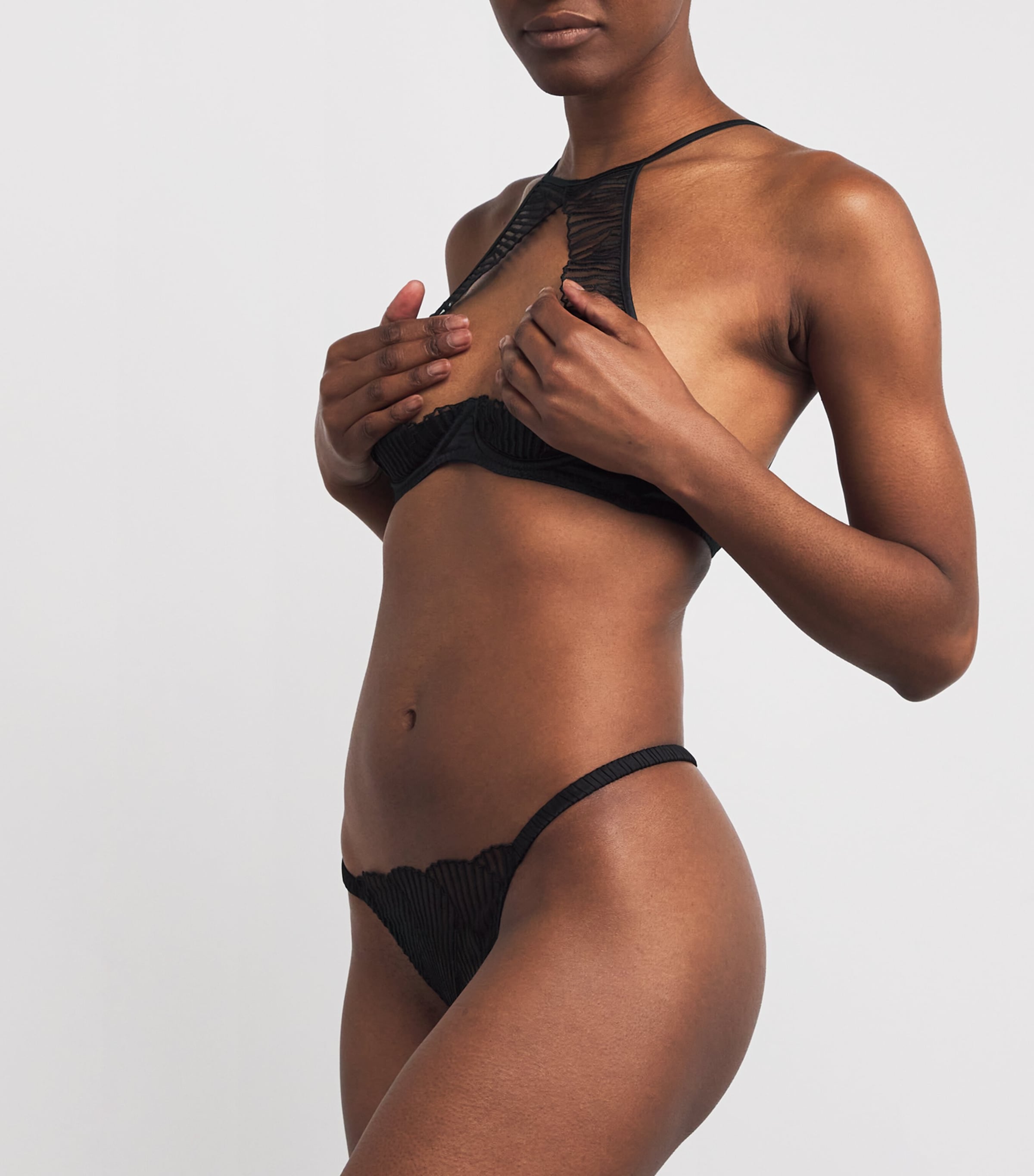 Coco De Mer Black Athena Open Thong