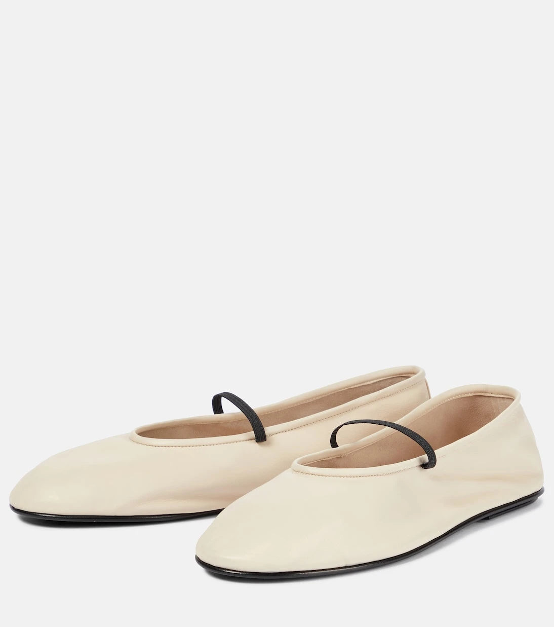 The Row - Elastic leather ballet flats