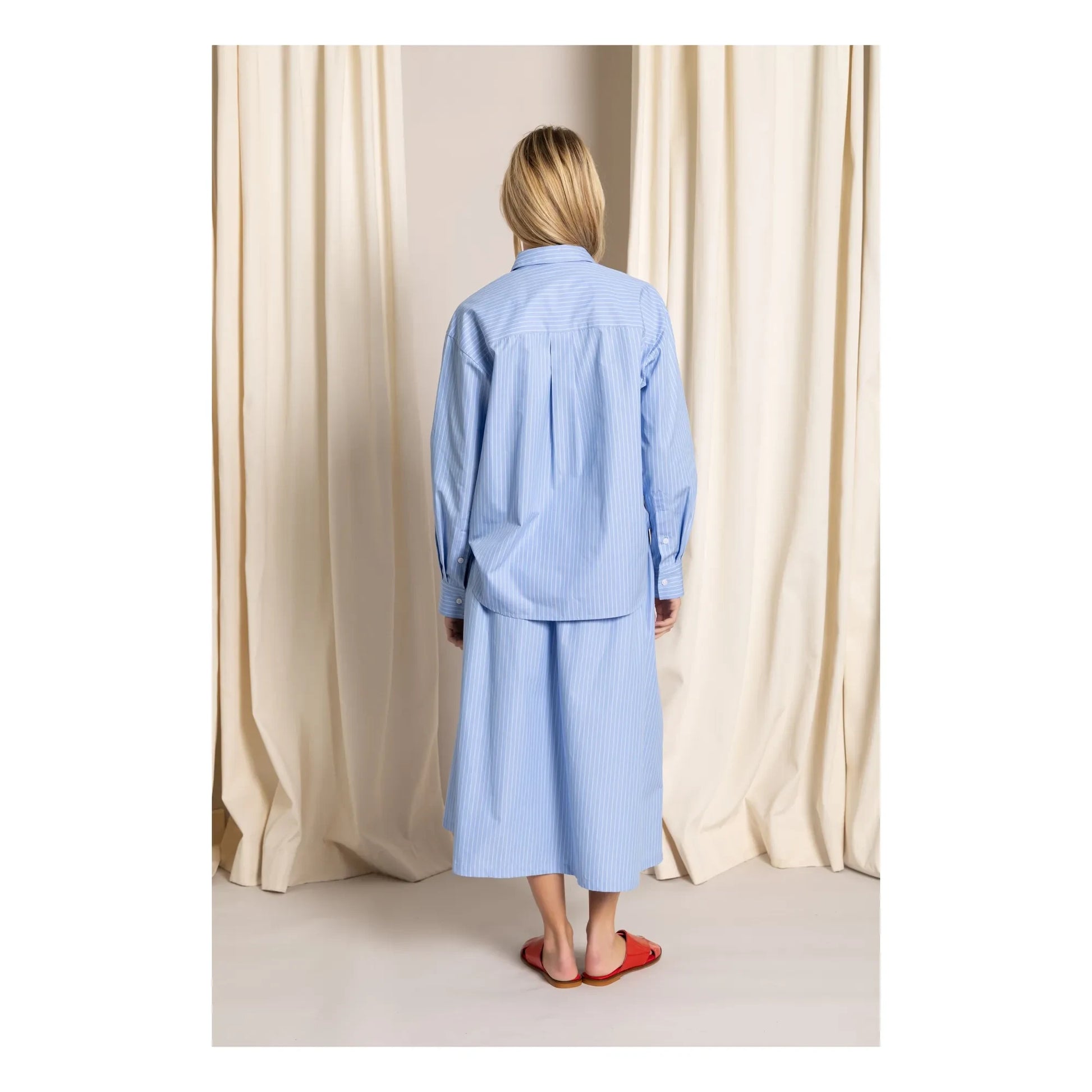 Smallable Woman - Kanel Striped Shirt | Light blue