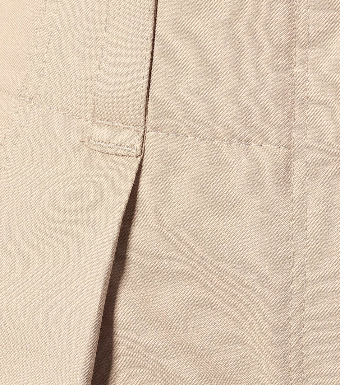 Brunello Cucinelli - Cotton-blend high-rise tapered pants