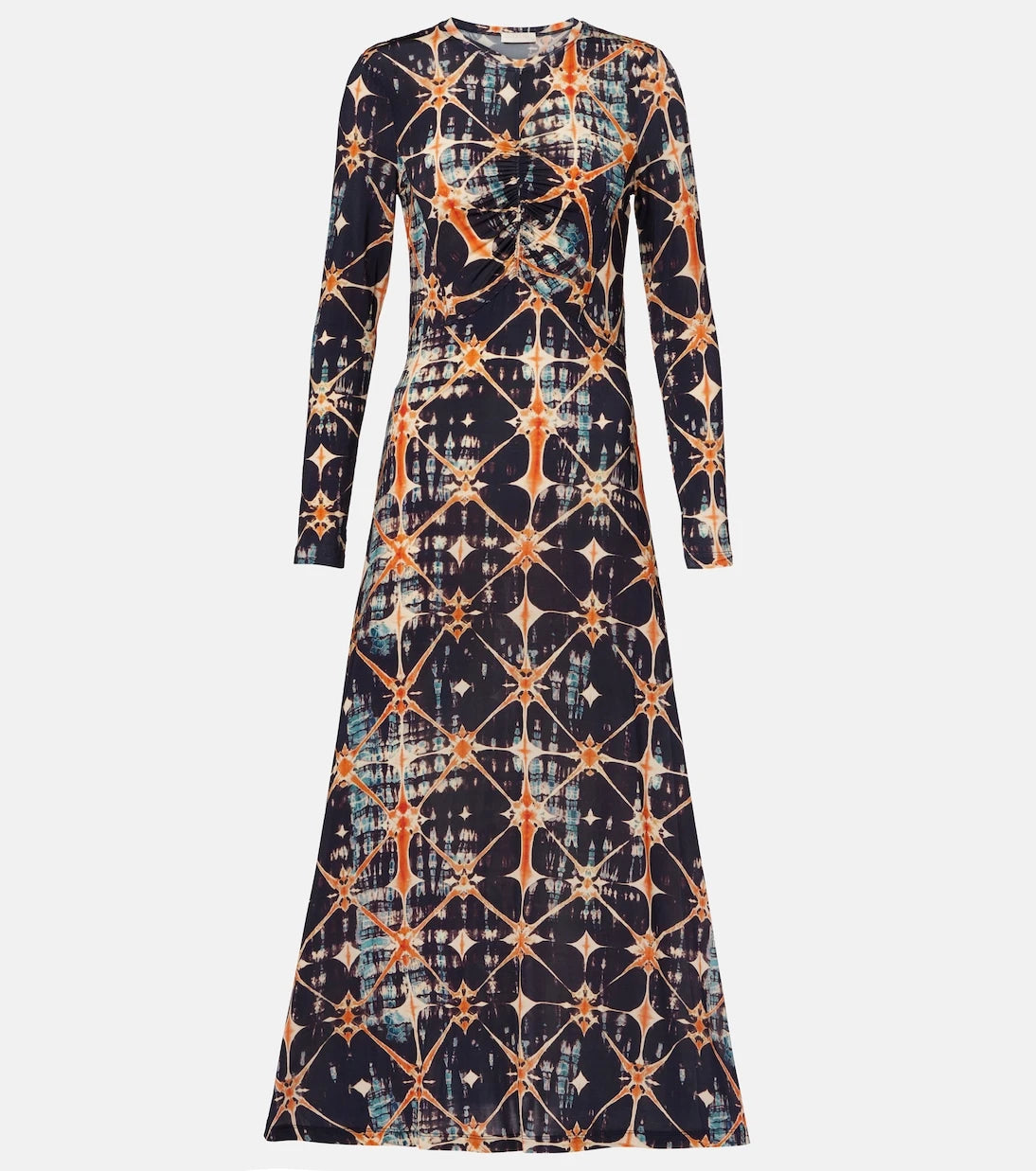 Ulla Johnson - Naia ruched printed jersey midi dress
