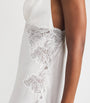 Bocan White Lace-Trim Slip Dress