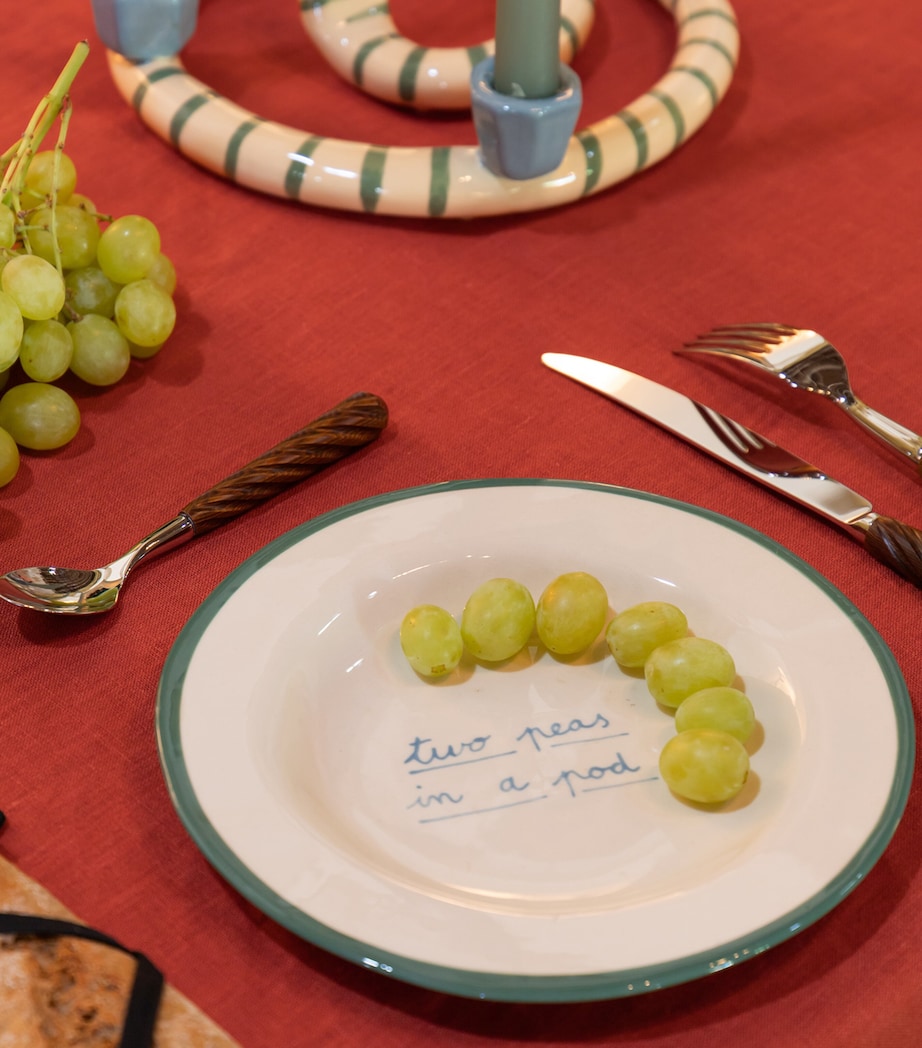 Two Peas in a Pod Dessert Plate (20cm)