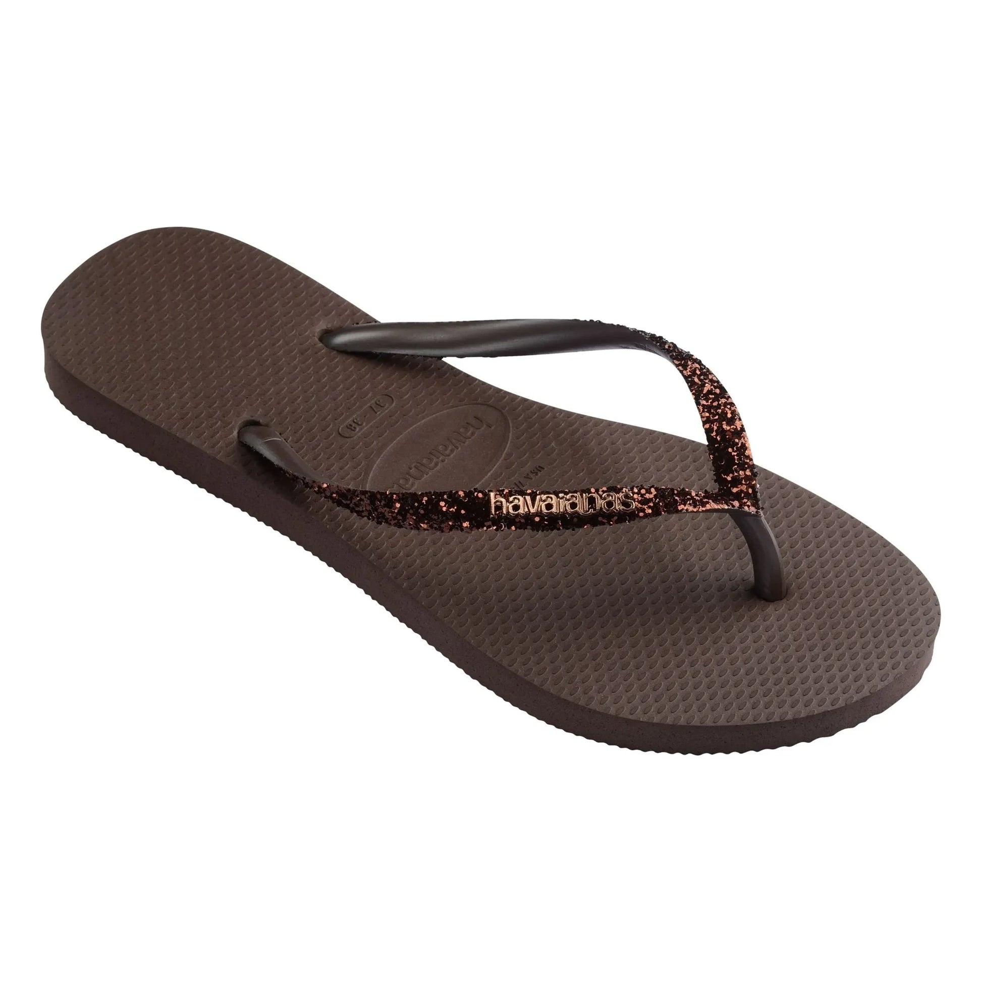 Havaianas - Slim Glitter flip-flops | Chocolate