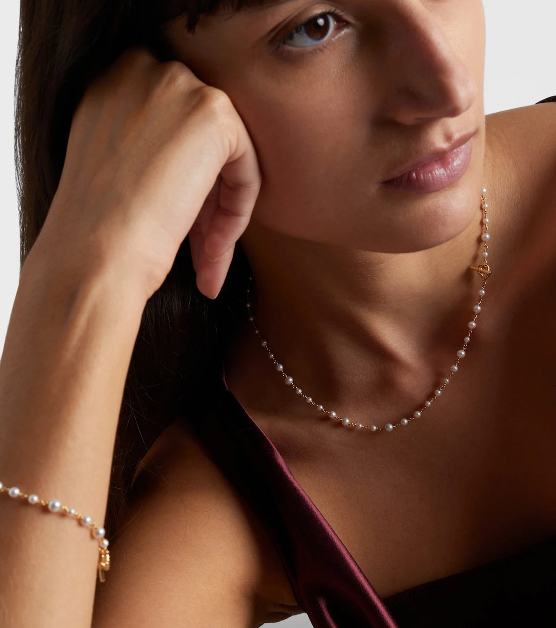 David Yurman - Pearl Classics 18kt gold necklace with pearls