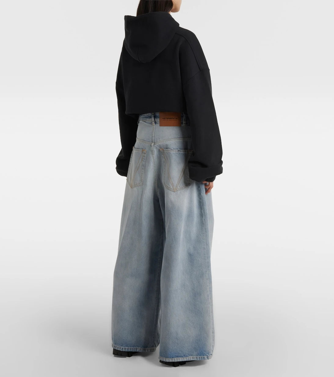 Vetements - Oversized wide-leg jeans