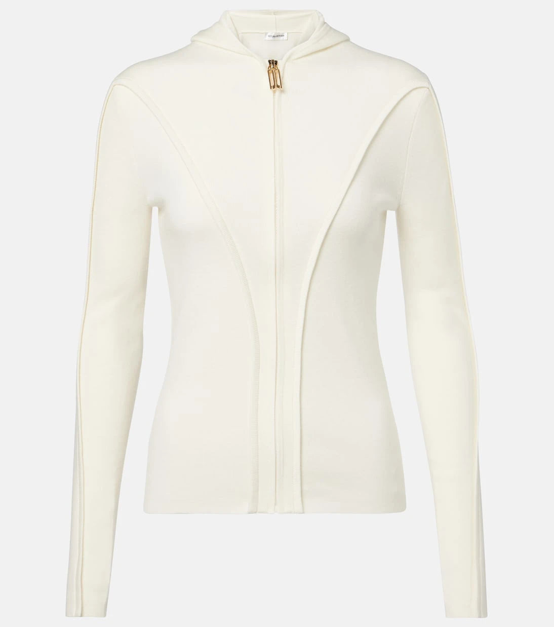Victoria Beckham - Wool-blend jersey zip-up hoodie