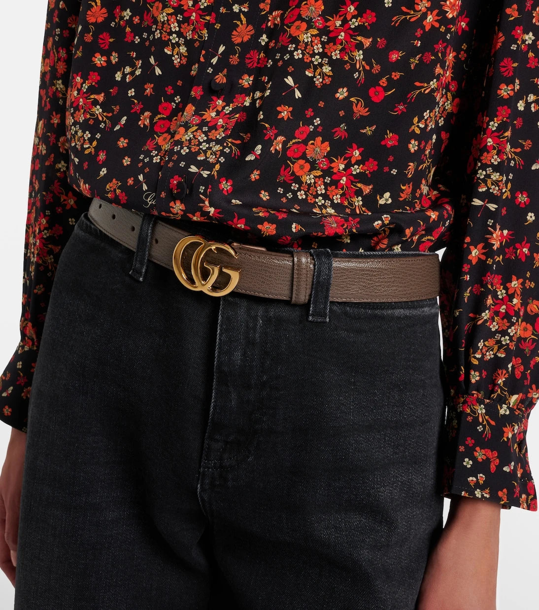 Gucci - GG Marmont leather belt