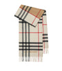 Cashmere Contrast Check Scarf