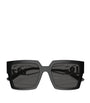 Black Square Logo Sunglasses