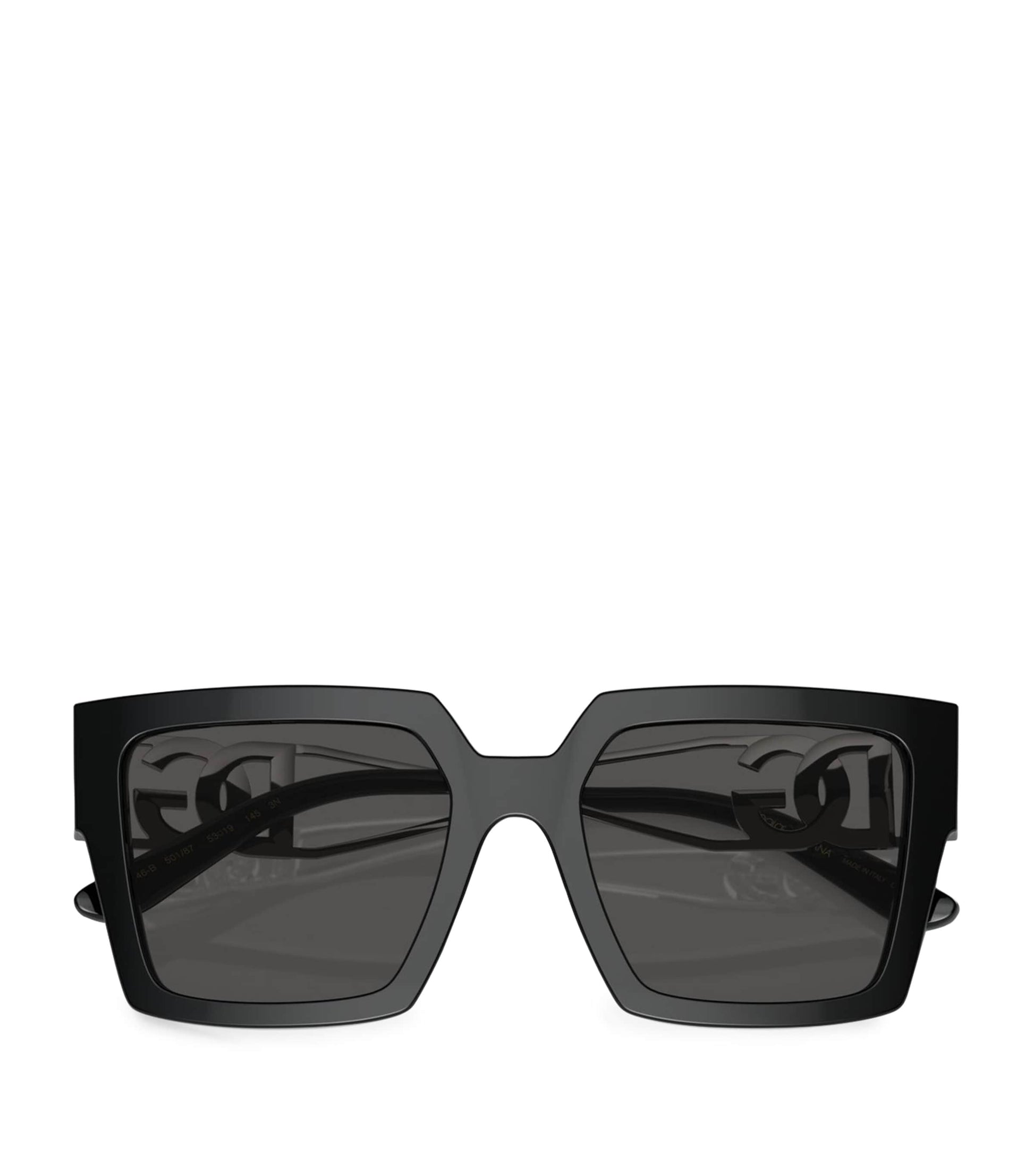 Black Square Logo Sunglasses