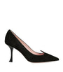 Roger Vivier Black Suede I Love Vivier Pumps 85