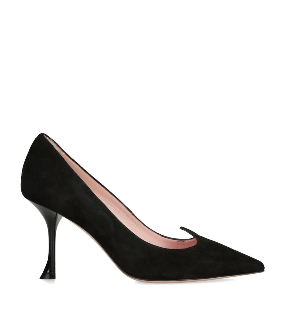 Roger Vivier Black Suede I Love Vivier Pumps 85